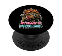 Emo Dinosaur Sad Dino Emotional Dinosaur Existential Dino PopSockets Adhesive PopGrip