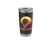 Emo Emu - Funny Vintage Emu Running Bird Pun Stainless Steel Insulated Tumbler