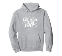 Emo Existential Crisis Expert - Angsty Goth Mindset Pullover Hoodie, Adult Unisex, Heather Grey, XL
