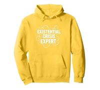 Emo Existential Crisis Expert - Angsty Goth Mindset Pullover Hoodie, Adult Unisex, Lemon, XL