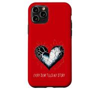 Emo Heart Every Scar Tells My Story Alt Goth Sad Valentine Case for iPhone 11 Pro