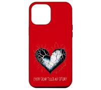 Emo Heart Every Scar Tells My Story Alt Goth Sad Valentine Case for iPhone 12 Pro Max