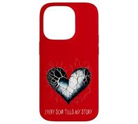 Emo Heart Every Scar Tells My Story Alt Goth Sad Valentine Case for iPhone 14 Pro