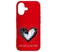 Emo Heart Every Scar Tells My Story Alt Goth Sad Valentine Case for iPhone 17