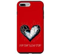 Emo Heart Every Scar Tells My Story Alt Goth Sad Valentine Case for iPhone 7 Plus/8 Plus