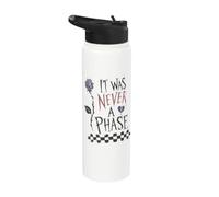 Emo It was Never A Phase Broken Heart Stainless Steel Insulated Water Bottle