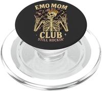 Emo Mom Club Still Rockin Skeleton Nostalgia Women Mother PopSockets PopGrip for MagSafe
