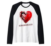 Emo Single But Not Broken Alternative Sad Valentine Raglan Baseball Tee