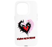 Emo Wounded But Not Broken Alternative Sad Valentine Case for iPhone 15 Pro