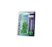 EMOFORM Interdental Brushes 5 pcs (1.9 mm, Light Green) - Swiss Made - Daily Plaque Removal & Gentle Gum Care