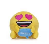 Emoji 7" (18cm) Heart Eyes "Love You X!" Emoji Plush Soft Toy