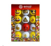 Emoji Novelty Fun Golf Balls (Pack of 12)