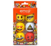 Emoji Official Novelty Fun Golf Balls - 6 Pack, Multi-Colour