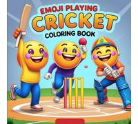 Emoji Playing Cricket Coloring Book: A Unique Emoji Playing Cricket Coloring Book for Kids - Fun Emoji Characters in Cricket Action!