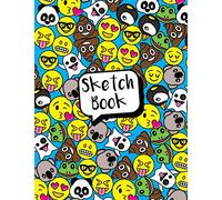 Emoji Sketchbook: Blank 110 pages to doodle, draw, and use your imagination