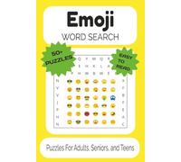 Emoji Word Search Puzzle Book: Word Searches With Easy to Read Print About Emojis, GIFs, Reactions, and More | 6x9 Inches, 110 Pages | 50+ Puzzles ... Gift for Vacations, Holidays and Free Time