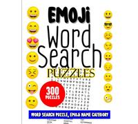 Emoji Word Search Puzzles: 300 Puzzles : Word search puzzle, emoji name category