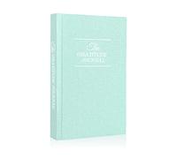 EMOMAS 2021 Daily Gratitude Journal Planner, A5 Size, Baby Blue Linen Cover, Daily Affirmations, Undated Life Planner, Five Minute Guide, for More Happiness, Productivity, Mindfulness & Self Care