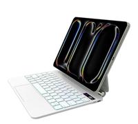 Emoonland Keyboard Case for iPad Pro 11 inch 2024 & iPad Pro M4 - Magic Keyboard with Trackpad, Easy-Set Magnetic Stand, 7-Color Backlit, Auto Sleep/Wake up, A2836, A2837 iPad Floating Keyboard