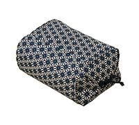 EMOOR Buckwheat Height Adjustable Pillow Size 25 x 18 x 8-18 cm Made in Japan (Blue) (japan import)