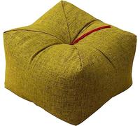 EMOOR Japanese Buckwheat Hulls Seiza Cushion Large 10x10x7in Made in Japan (Yawaragi-Green), Natural Buckwheat Husks Sobagara Floor Sitting Pillow Tatami Cool Nap Side Sleepers