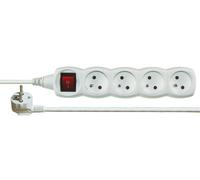Emos 1902140700 4salidas White AC Power Distribution Unit (PDU) Power Distribution Unit - (PDUS) (Two-Way, White, 10 A, AC 220 - 240, 4 outputs, 7 M)