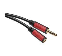 EMOS 2.5m Black Male-to-Male 3.5mm Auxiliary Audio Cable for iPhone, iPad, PC, MP3 Player, Speaker, Car