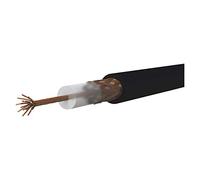 EMOS - Antenna cable 500m for TV and router, type RG58U - stranded copper coaxial cable CCA shielded - TV cable with PVC jacket for outdoor applications - UV-resistant - resistance 50 ohms - black