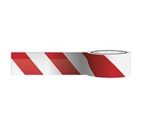 EMOS - Barrier Tape - 250 m long, 75 mm wide - UV-resistant - easy unwinding - for staking construction sites, sports routes and danger zones - red/white
