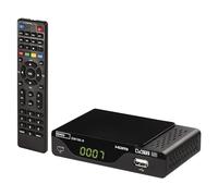 EMOS DVB-T2 H.265 HEVC HD Receiver with USB, HDMI, SCART and Coaxial Connection, Remote Control and Infrared Sensor, PVR, Media Player and EPG Function, 1080P