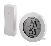 EMOS E0129 Digital Thermometer, Outdoor Indoor Temperature Measure with Wireless Sensor, 80 m Range, Memory