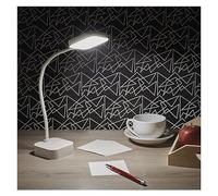 EMOS Emily Cordless Desk Lamp, LED Table Lamp Rechargeable via USB, 96 Hours Light Life, Power 2 W, Brightness 100 lm, Wireless, Flexible, Continuous Dimming, 1 m USB Charging Cable, White