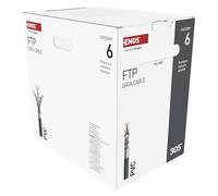 EMOS - FTP network cable CAT 6, 305m, PVC, 10GBase-T - CAT6 patch cable FTP - copper wire - 10Gbps LAN cable - shielded Ethernet cable - for indoor use