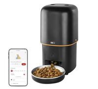 EMOS - GoSmart Automatic Feeder 4 L - WiFi Pet Care Feeder with App - Dry Food Automatic for Cats & Dogs with Schedule, Voice Recording, Dosage 1-10 Meals a Day - Black