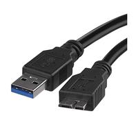 EMOS Hard Drive Cable 3.0 Micro USB to USB 5Gbps USB HDD Cable Data Cable Charging Cable USB Micro B Male to A Male 1m Black