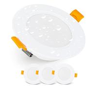EMOS LED Downlights for Ceiling, 5W/500 Lumens, Neutral White 4000K | IP54 Waterproof LED Spot Lights for Bathroom etc. | Set of 3 Recessed LED Ceiling Light, White