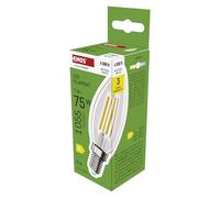 EMOS LED Edison Candle Bulb, 7W Replacement for 75W Bulb, Vintage Bulb with E14 Base and Brightness 1055lm, Neutral White 4000K, 25000 Hours Lifespan, CRI>80, Beam Angle