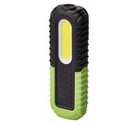 EMOS LED Work Light, Rechargeable Waterproof Workshop Lamp with Swivel Base, Hook and Magnet, 400lm, 40m Beam Distance, 2000mAh Battery with 8.5pcs Lighting Time and USB Cable, 3 Light Modes