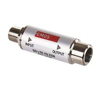 EMOS LTE/4G/5G Cut Out Filter - Passage Range up to 694 MHz DC Flow - 1.6 x 4 cm - F Connector J5711 Silver
