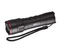 EMOS P3115 Focusable LED Metal Torch with Hand Strap, IP44 Ultralight Waterproof Handheld Lamp with 3 Light Modes, Brightness 500 lm, Light Range 160 m, Running Time up to 22 Pieces, Black