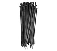 EMOS - Pack of 100 Nylon PA66 Cable Ties for Outdoor Use, 250 x 4.8 mm - for max. Ø 6.5 cm Cable Bundle - Durable Cable Management Self-Locking for Garden, Household and Workshop - Black
