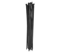 EMOS - Pack of 25 Nylon Cable Ties PA66 for Outdoor Use, 450 x 7.6 mm - for max. Ø 12.5 cm Cable Bundle - Durable Cable Management Self-Locking for Garden, Household and Workshop - Black