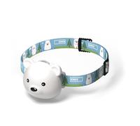 EMOS - Rechargeable LED headlamp Polar Bear - Battery Head Torch for Children, Shock Resistant - 6 Light Modes, White and Coloured Light - Lighting Duration 10h, Brightness 80lm, Beam Range 7m - incl