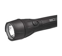 EMOS Ultra Light LED Flashlight with Hand Strap Shockproof Hand Lamp with Brightness 55 lm, Lighting Range 125 m, Running Time 16 pcs, Plastic, Battery Operated, Black