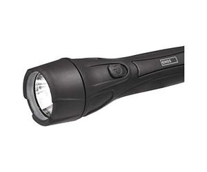 EMOS Ultra Light LED Flashlight with Hand Strap Shockproof Hand Lamp with Brightness 55 lm, Lighting Range 125 m, Running Time 16 pcs, Plastic, Battery Operated, Black