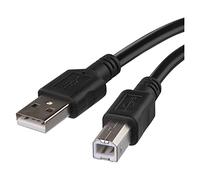 EMOS USB Connection Cable USB-A to USB-B for Printers and Other Peripherals with USB-B Connection, Hi-Speed 480 Mbps, 2 m Long, Black