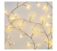 Emos Warm White LED String Lights, 2.4 m, Wire Light, 6/18 Hours, Timer Function, Battery Operated (3 x AA), Lighting Time: 10,000 Hours, IP20 for Indoor Use