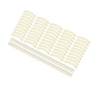 Emoshayoga 100Pcs Lid Support Hinge Kit Soft Close Retro Iron Hinges for Wooden Box Furniture Cabinets Jewelry Case 6.7x1cm (Yellow)
