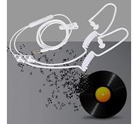 Emoshayoga 3.5mm Mobile Earphone Radiation Reduction Earbuds with Microphone for Calling Music for All Smart Phones Silicone Earplugs