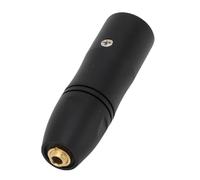 Emoshayoga 3.5mm to 3 XLR Adapter with Noise Reduction and Secure Connection for Professional Recording Metal 1 Unit
